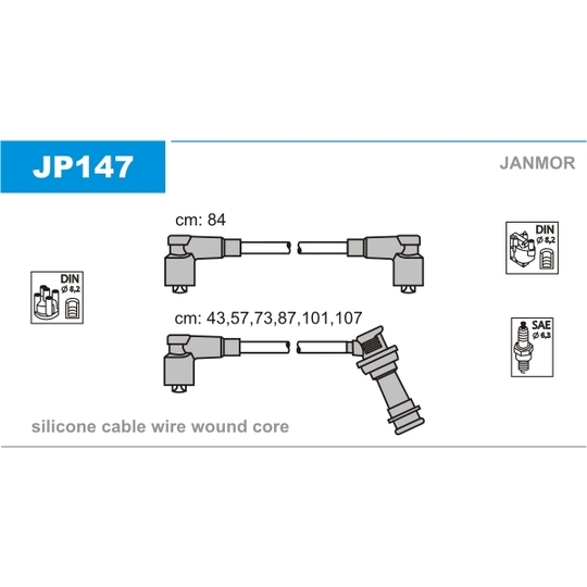 JP147 - Süütesüsteemikomplekt 