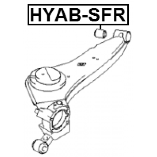 HYAB-SFR - Control Arm-/Trailing Arm Bush 