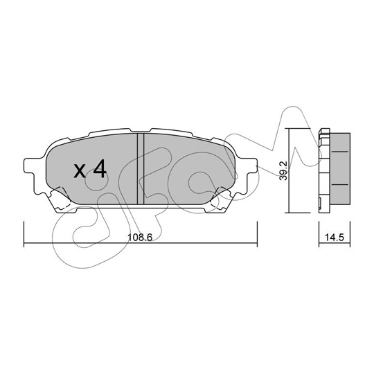822-613-0 - Brake Pad Set, disc brake 