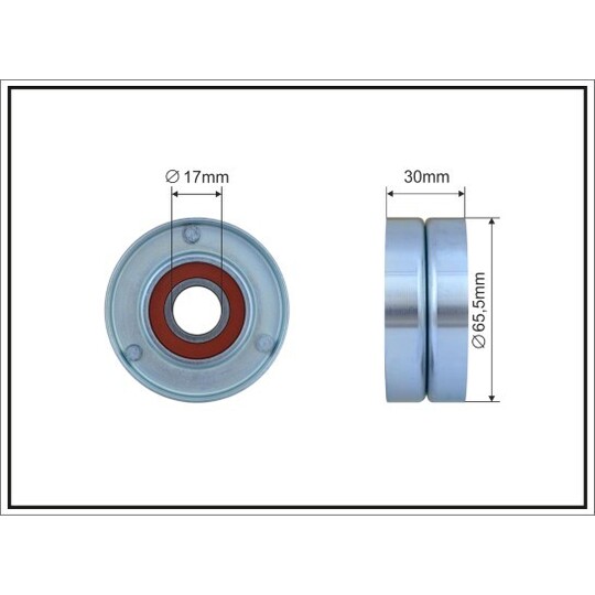 500186 - Tensioner Pulley, v-ribbed belt 