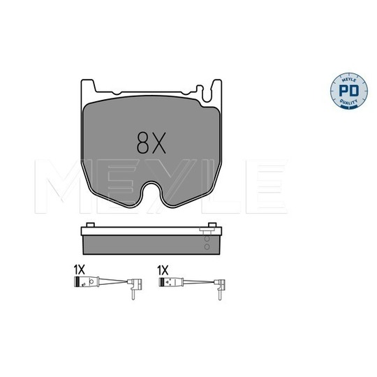 025 235 4117/PD - Brake Pad Set, disc brake 