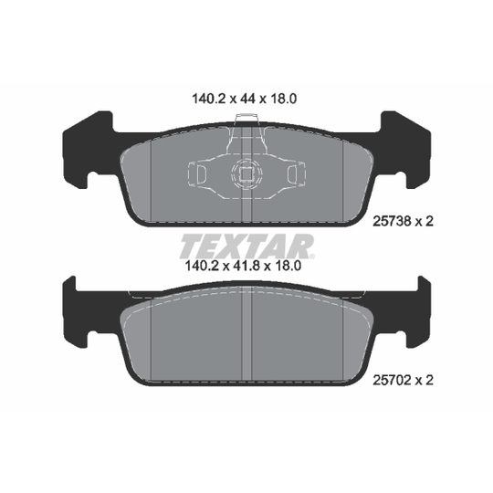 2573801 - Brake Pad Set, disc brake 