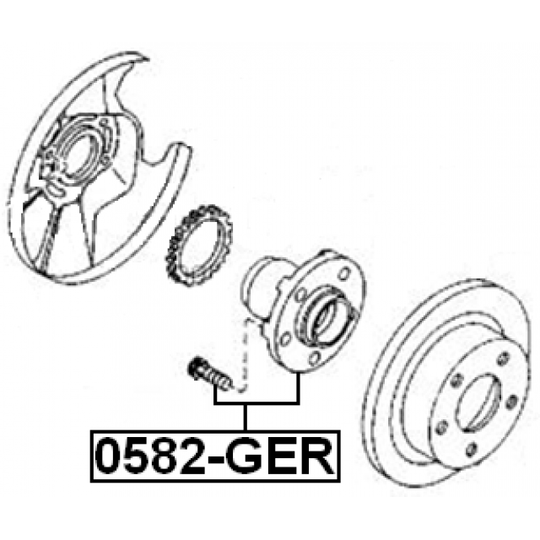 0582-GER - Wheel hub 