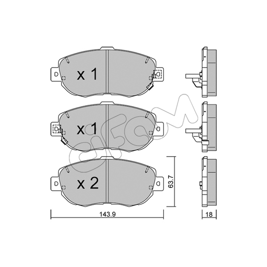 822-756-0 - Brake Pad Set, disc brake 