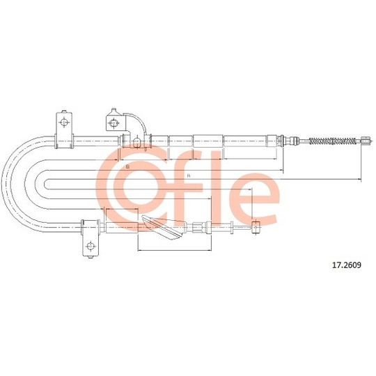 17.2609 - Cable, parking brake 