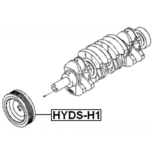 HYDS-H1 - Belt Pulley, crankshaft 