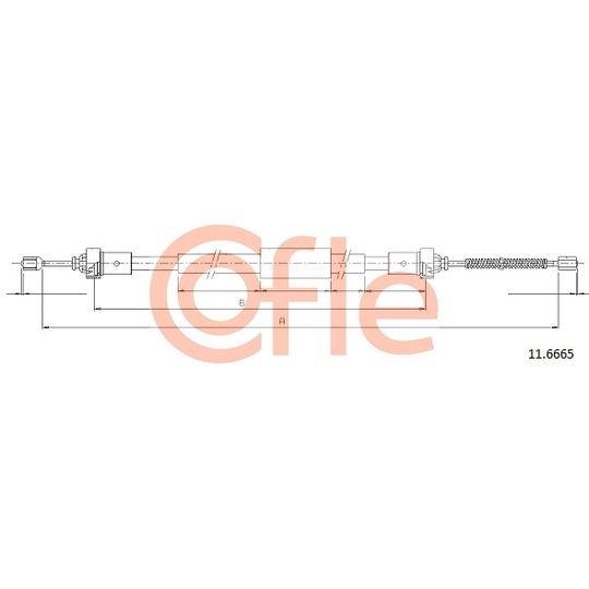 11.6665 - Cable, parking brake 