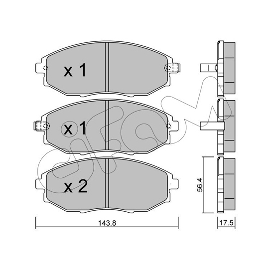 822-845-0 - Brake Pad Set, disc brake 
