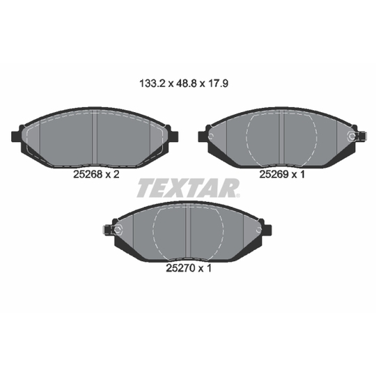 2526801 - Brake Pad Set, disc brake 