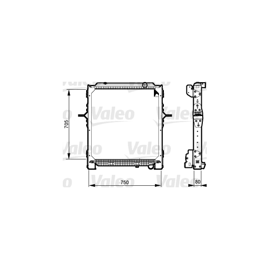 733548 - Radiator, engine cooling 