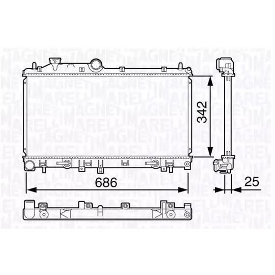 350213132700 - Radiator, engine cooling 