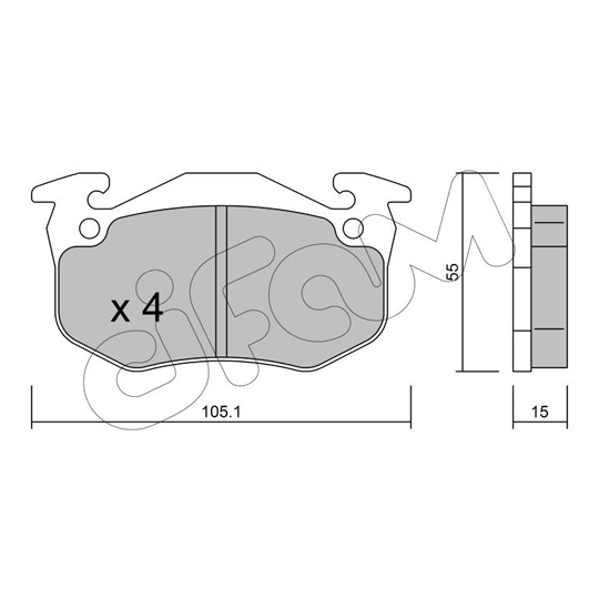 822-036-5 - Brake Pad Set, disc brake 