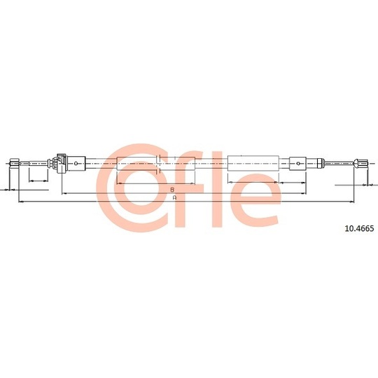 10.4665 - Cable, parking brake 