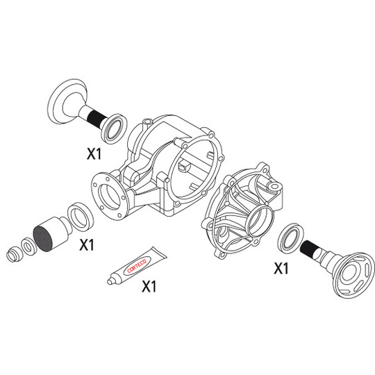 19535939 - Packningssats, differential 