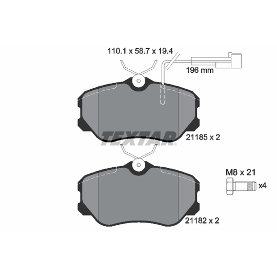 2118503 - Brake Pad Set, disc brake 