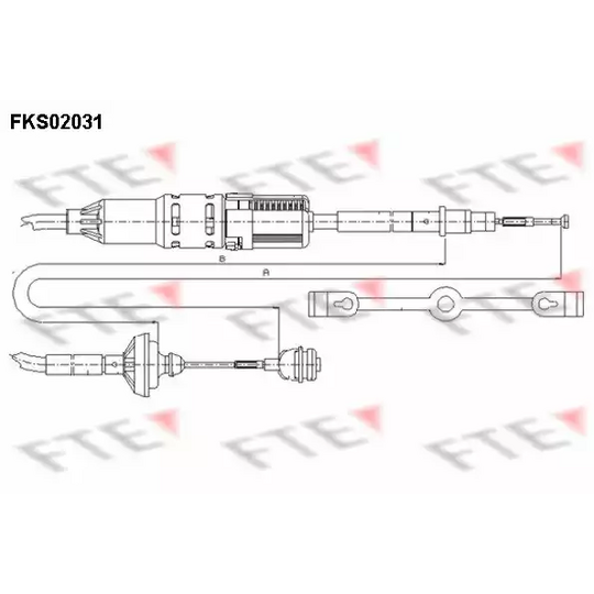 FKS02031 - Clutch Cable 