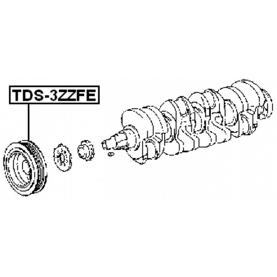 TDS-3ZZFE - Belt Pulley, crankshaft 