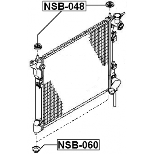 NSB-048 - Mounting, radiator 