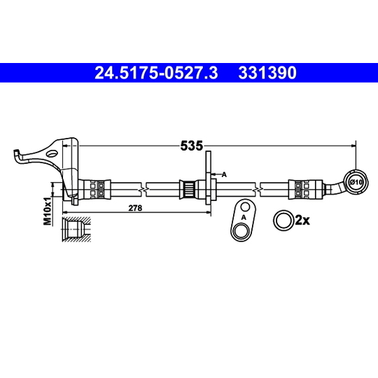 24.5175-0527.3 - Brake Hose 