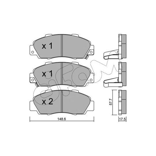 822-298-0 - Brake Pad Set, disc brake 