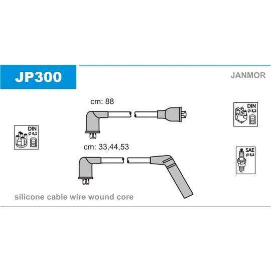 JP300 - Ignition Cable Kit 