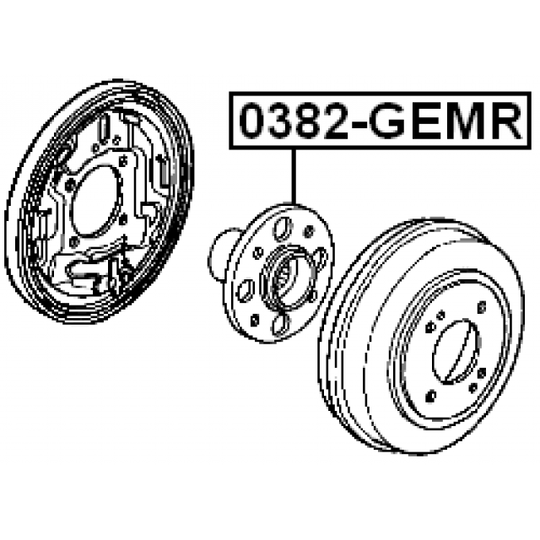 0382-GEMR - Wheel hub 