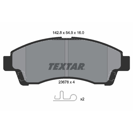 2367801 - Brake Pad Set, disc brake 