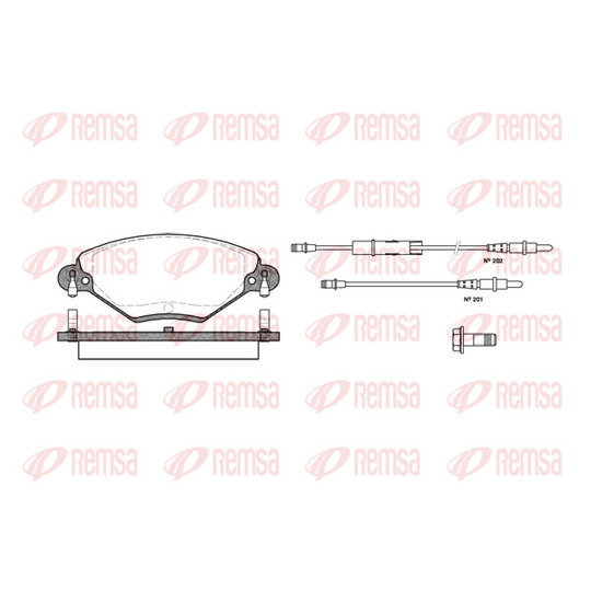 0828.04 - Brake Pad Set, disc brake 