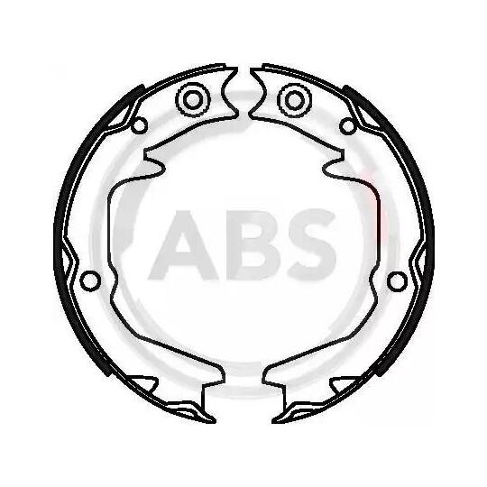 9003 - Brake Shoe Set, parking brake 