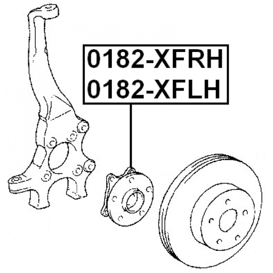 0182-XFRH - Wheel hub 