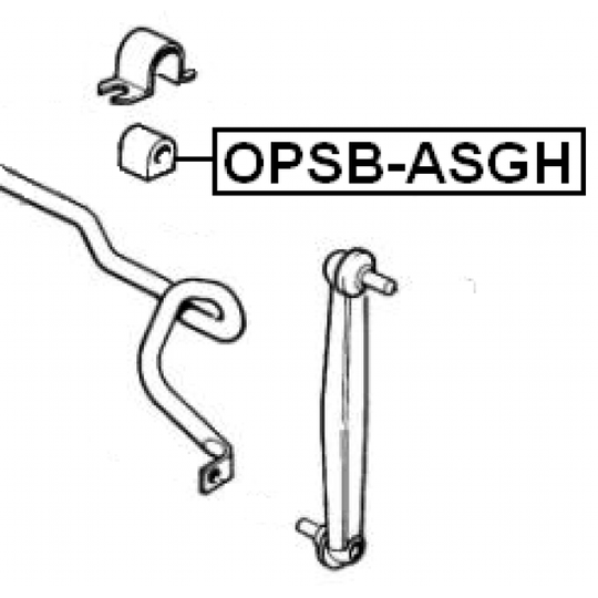 OPSB-ASGF - Bussning, krängningshämare 