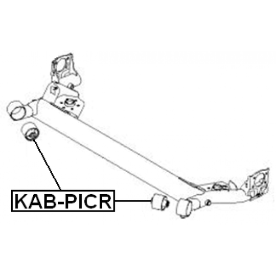 KAB-PICR - Mounting, axle beam 