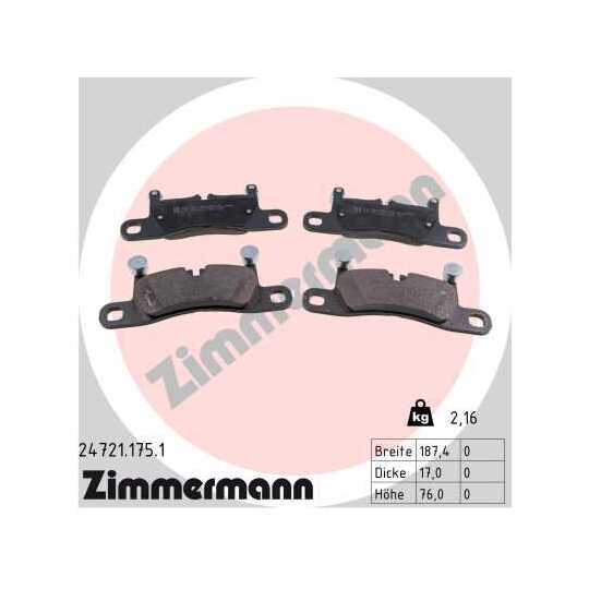 24721.175.1 - Brake Pad Set, disc brake 