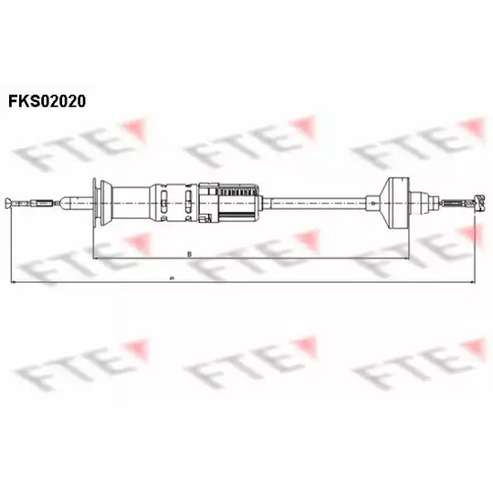 FKS02020 - Clutch Cable 