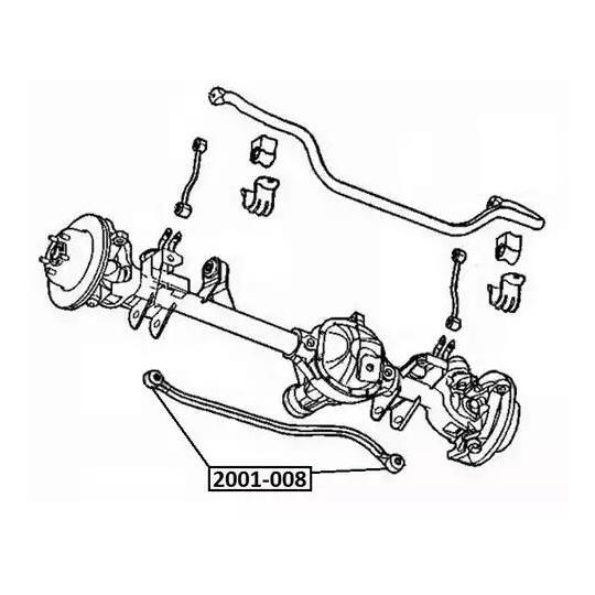 2001-008 - Control Arm-/Trailing Arm Bush 