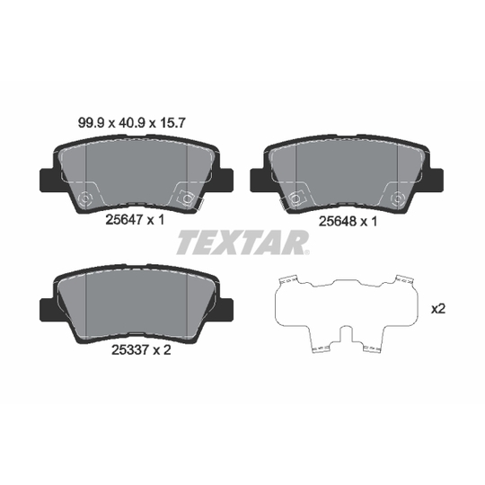 2564701 - Brake Pad Set, disc brake 