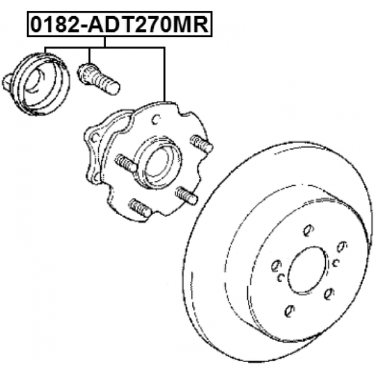 0182-ADT270MR - Wheel hub 