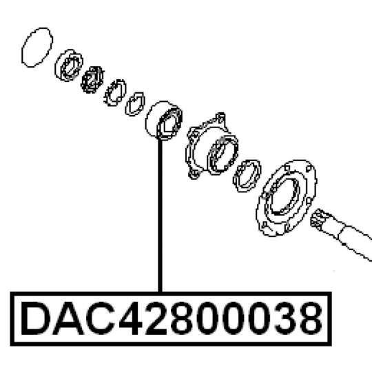 DAC42800038 - Wheel Bearing 