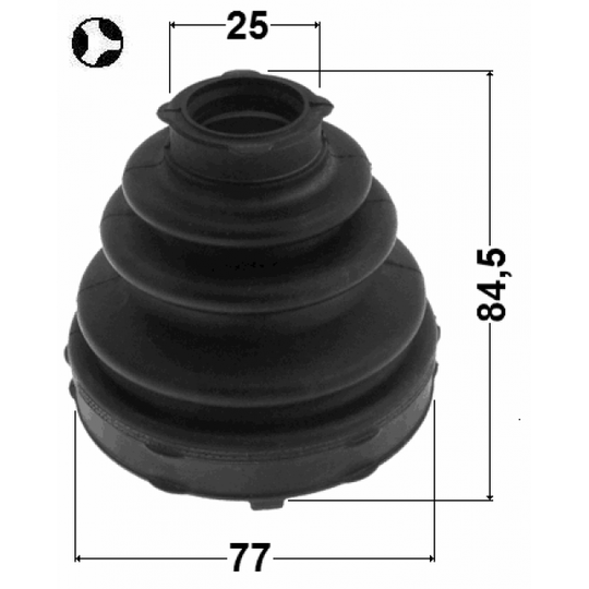 0715-JB416XT - Bellow, driveshaft 