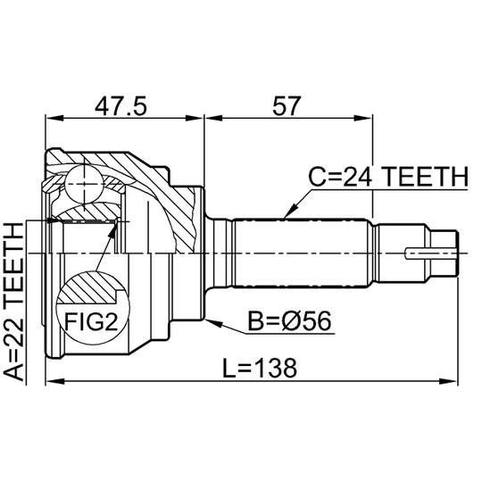 0110-042 - Led, drivaxel 