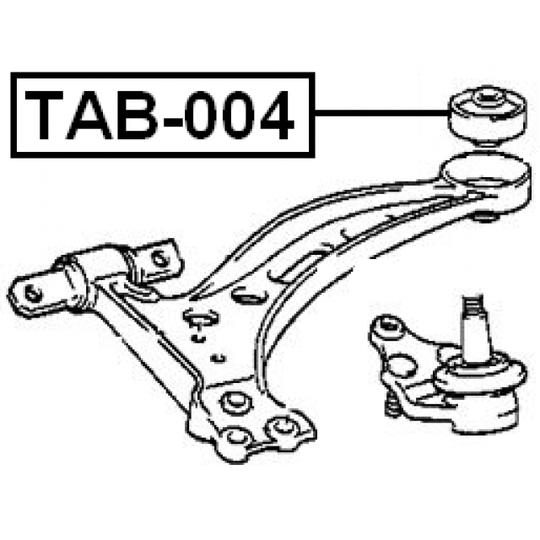 TAB-004 - Control Arm-/Trailing Arm Bush 