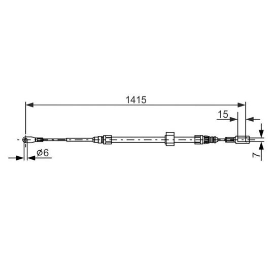 1 987 477 856 - Cable, parking brake 