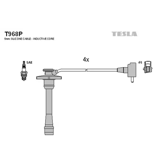 T968P - Süütesüsteemikomplekt 