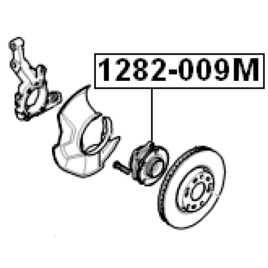 1282-009M - Wheel hub 