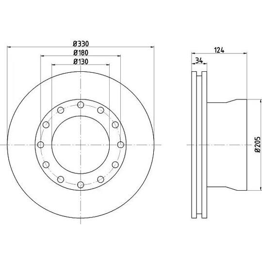 CVD536 - Brake Disc 