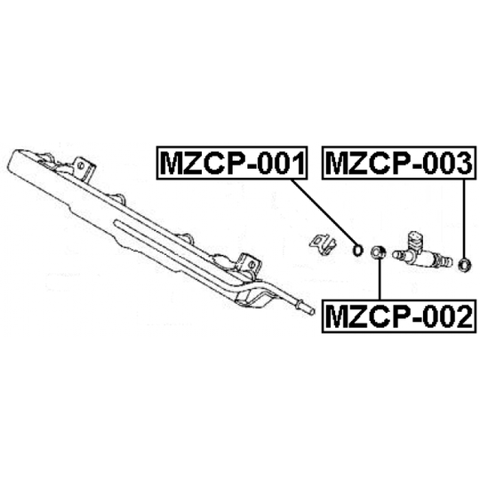 MZCP-002 - Rõngastihend, õhusissevõtutoru-õhufiltrikorpus 