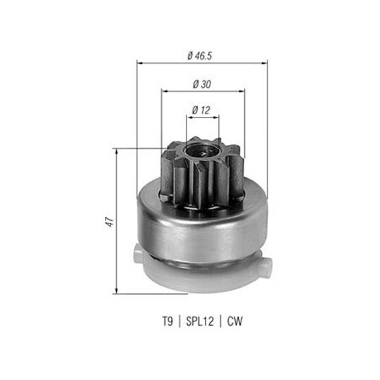 940113020410 - Starter pinion 