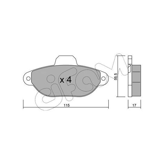 822-159-1 - Brake Pad Set, disc brake 