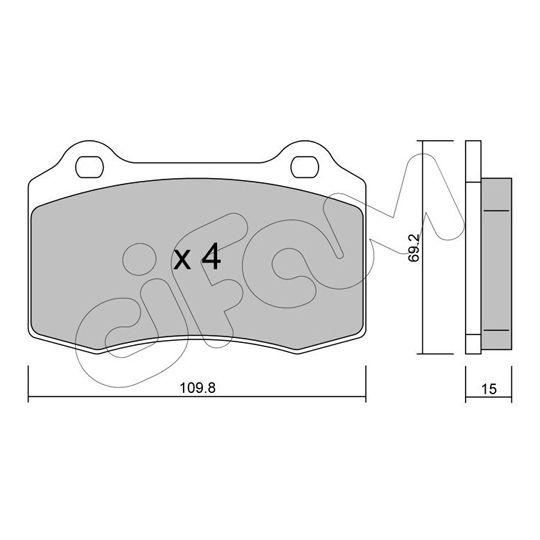 822-251-2 - Brake Pad Set, disc brake 