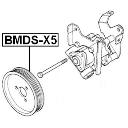 BMDS-X5 - Pulley, power steering pump 